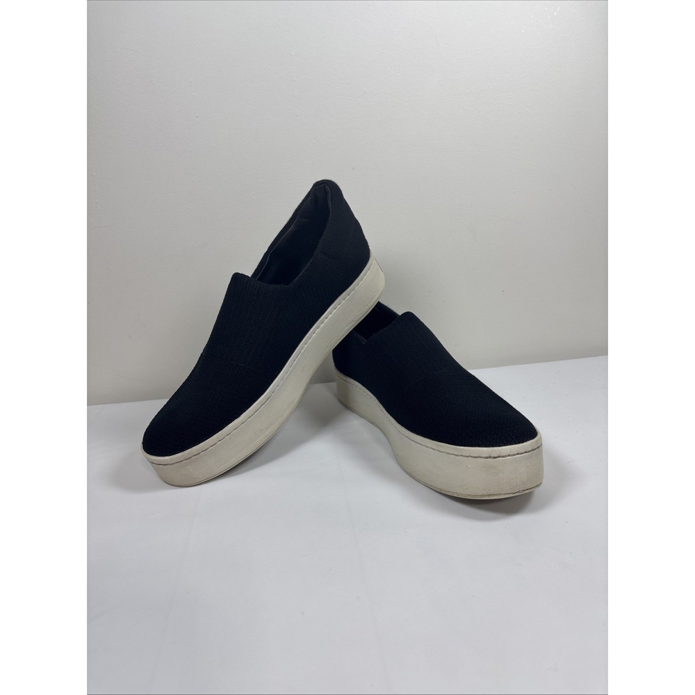 VINCE Womens Slip-On Stretchy Sneakers Black Platform Shoe Sz‎ 8/38 Comfort Y2K
